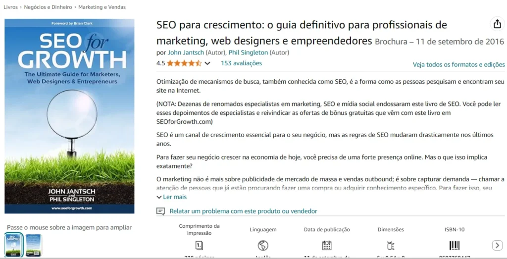 SEO for Growth The Ultimate Guide for Marketers, Web Designers & Entrepreneurs