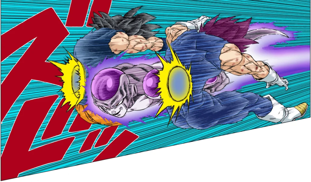 Freeza atingiu uma transformação totalmente nova no mangá de Dragon Ball Super chamada de Black Freeza - Imagem: Divulgação Toei