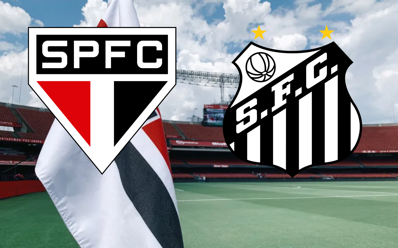 São Paulo x Santos se enfrentam em SAN SÃO no Morumbi - (Fotomontagem ilustrativa / Portal N10 Esportes)