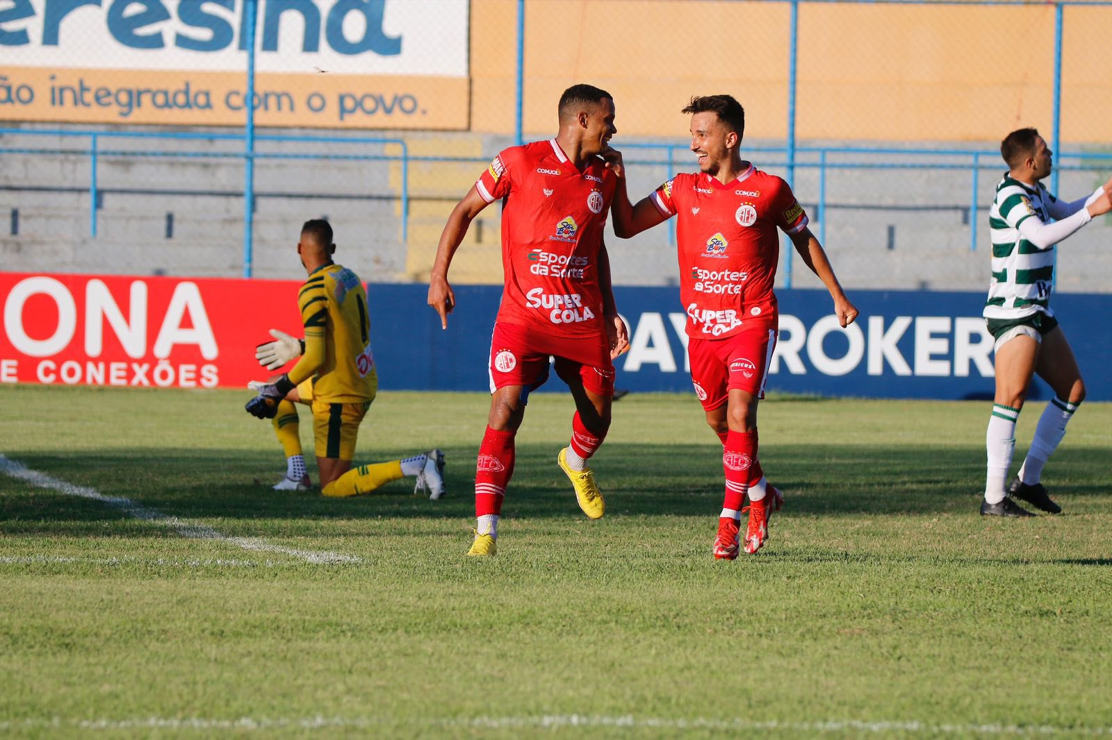 América-RN empata com o Altos-PI e perde a chance de deixar o Z-4 (Foto: Canindé Pereira/América FC)