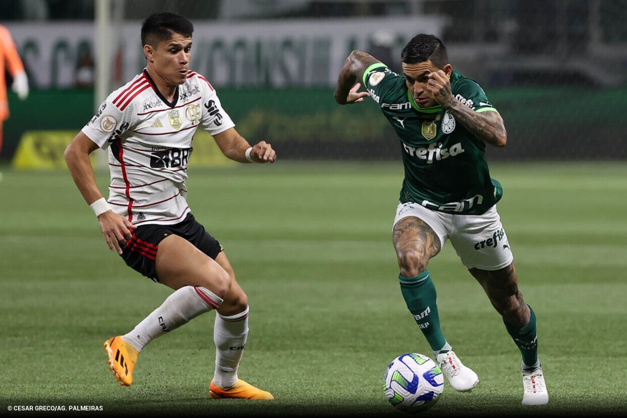 Em partida apimentada, Palmeiras x Flamengo empatam no Allianz Parque - (Foto: Cesar Greco/Palmeiras)