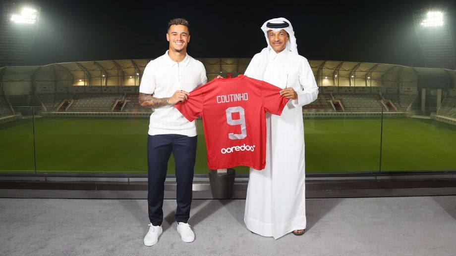 Coutinho é anunciado oficialmente no Al Duhail, do Catar (Foto: Divulgação/Al Duhail)