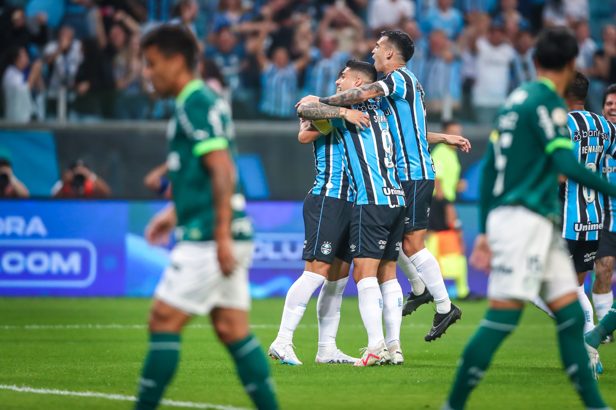 Grêmio vence o Palmeiras e encurta distância na classificação (Foto: Divulgação / Grêmio)