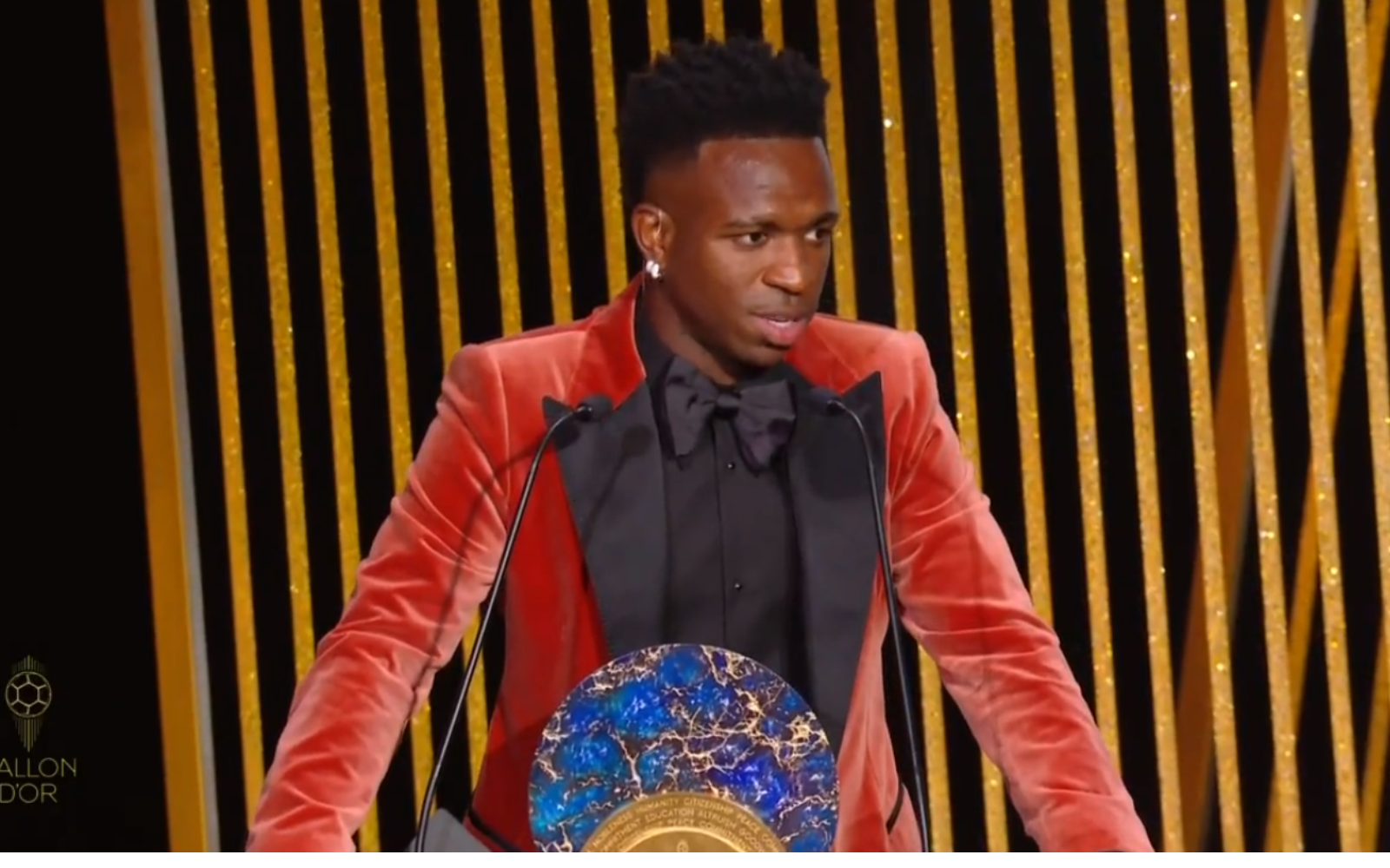 Bola de Ouro 2023: Vinicius Jr é o único jogado brasileiro premiado (Divulgação: Ballon d'Or 2023)