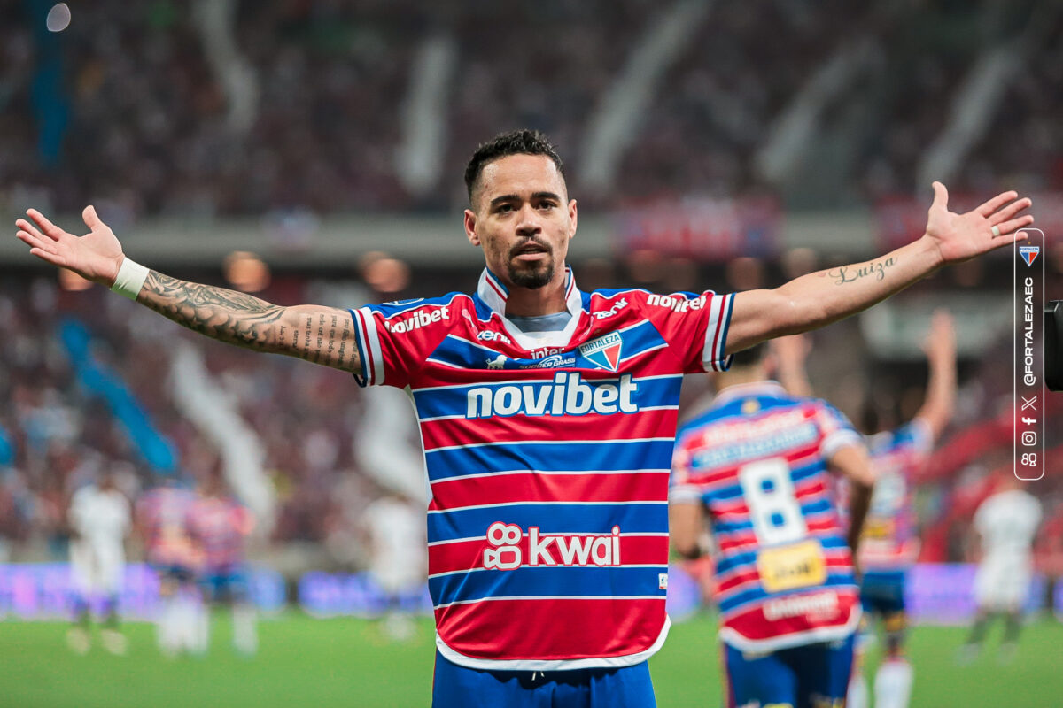 Subistituindo Marinho (lesionado), Yago Pikachu marcou o gol que abriu o placar da vitória contra o Corinthians (Fotos: Mateus Lotif / Fortaleza EC)