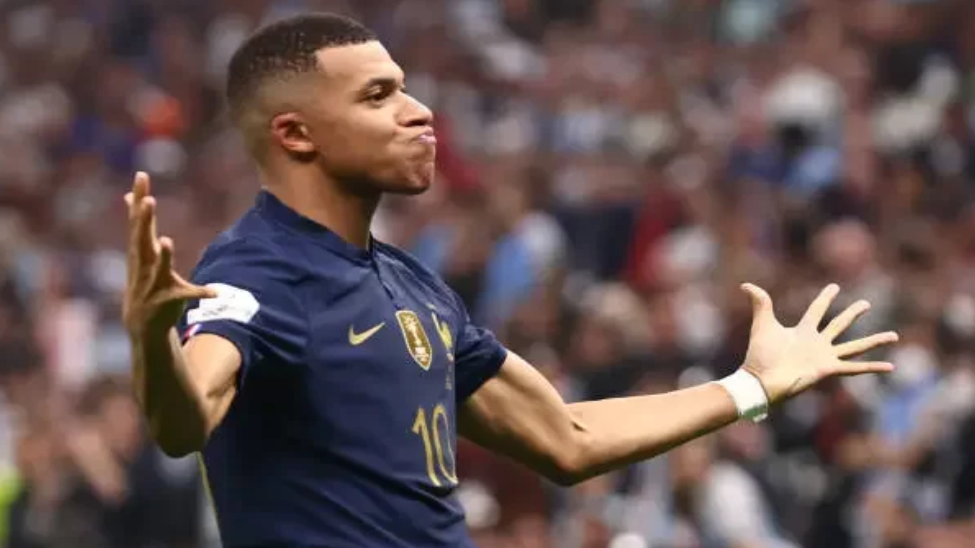 Mbappé em jogo pela França