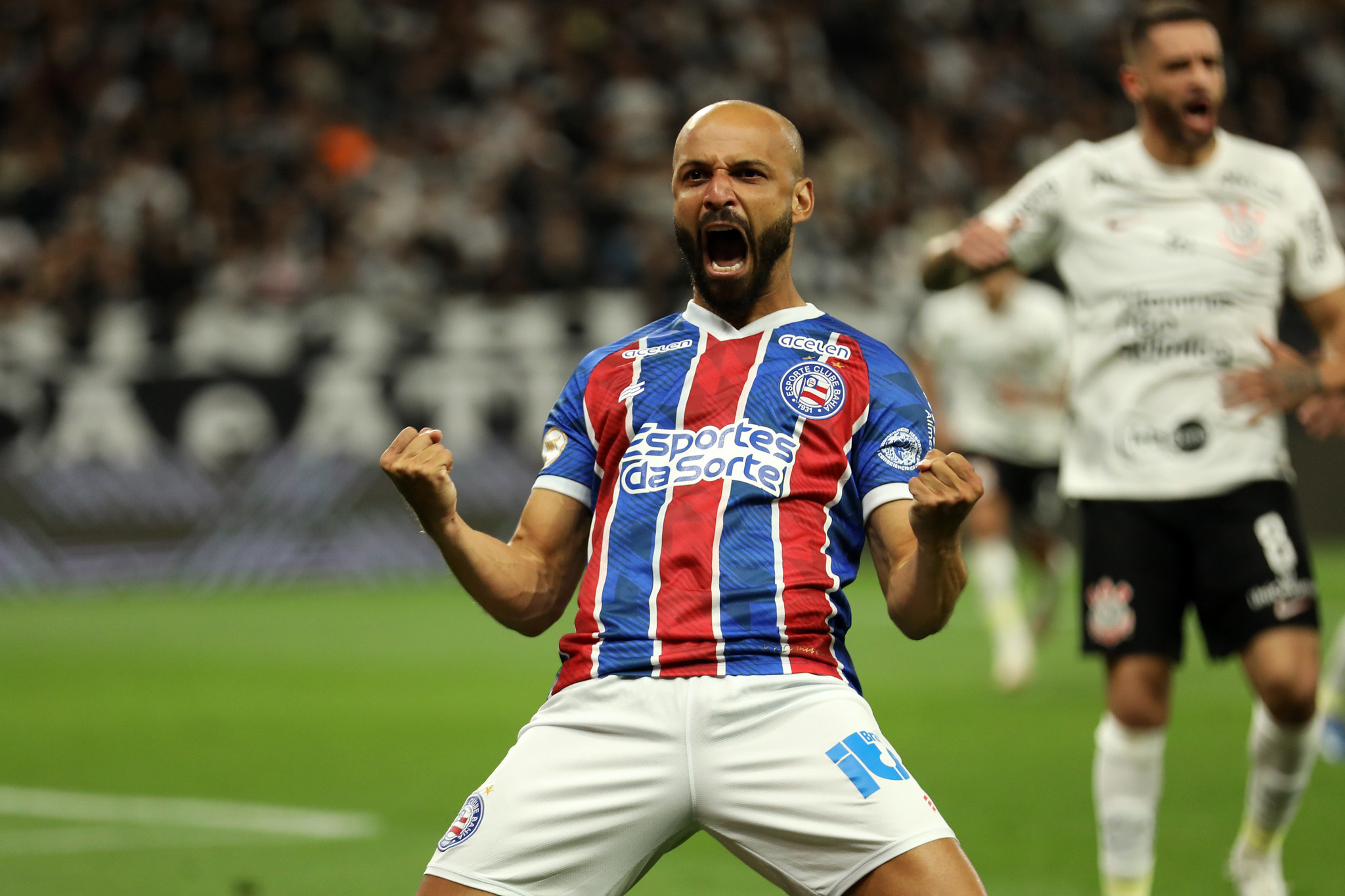 Bahia goleia o Corinthians por 5x1 e deixa o Z-4 (Fotos: Felipe Oliveira/EC Bahia)