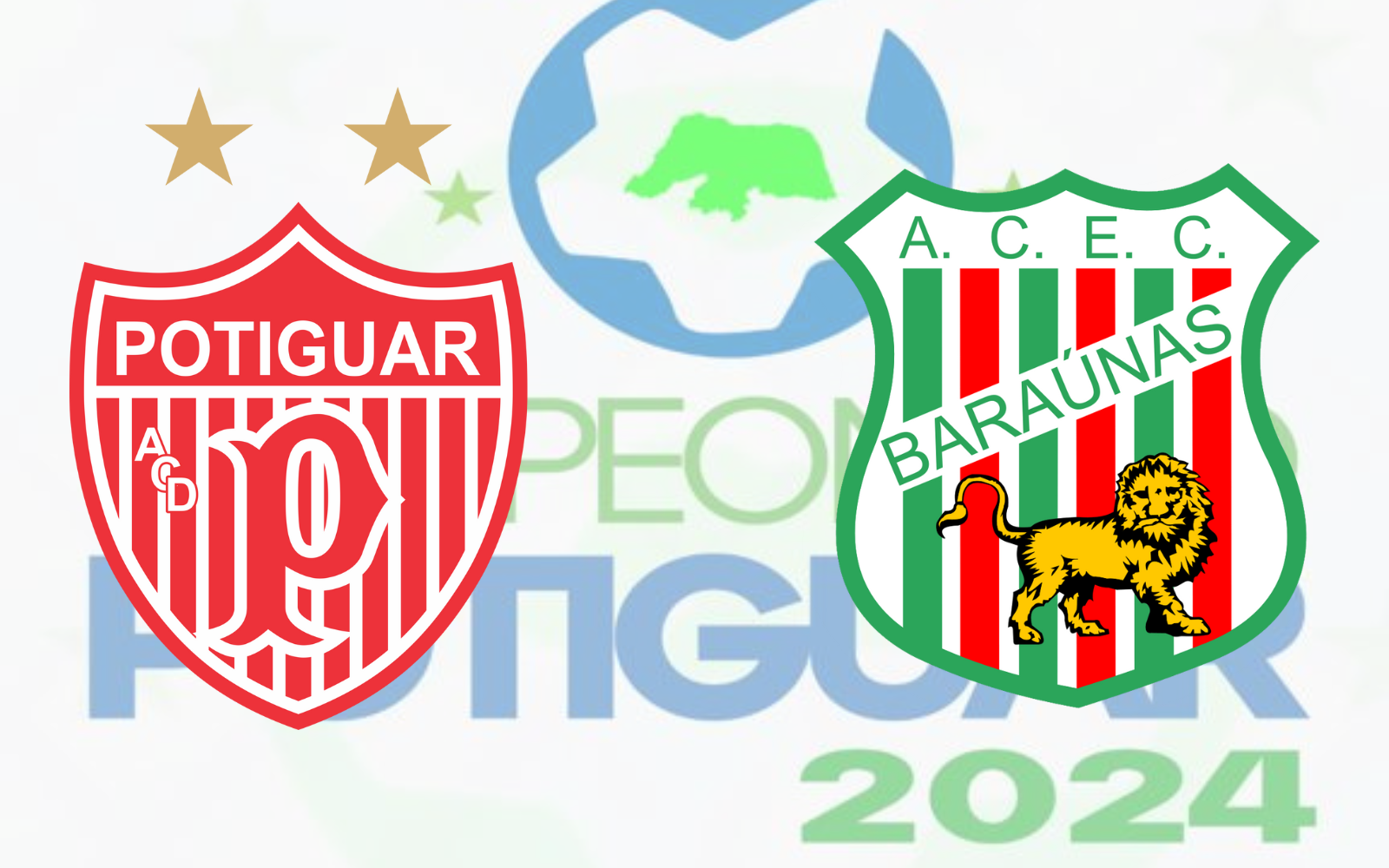 Potiba: Potiguar x Baraúnas disputam o primeiro clássico do Campeonato Potiguar 2024 (Imagem: Fotomontagem ilustrativa)