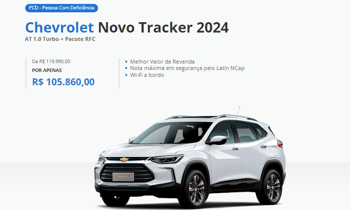 Chevrolet Tracker Turbo AT 2024