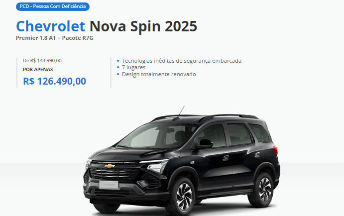 Chevrolet Spin Premier 2025