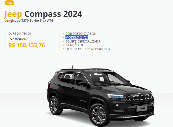 Jeep Compass Longitude 2024