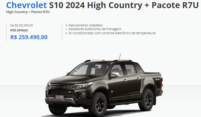 Chevrolet S10 High Country 2024