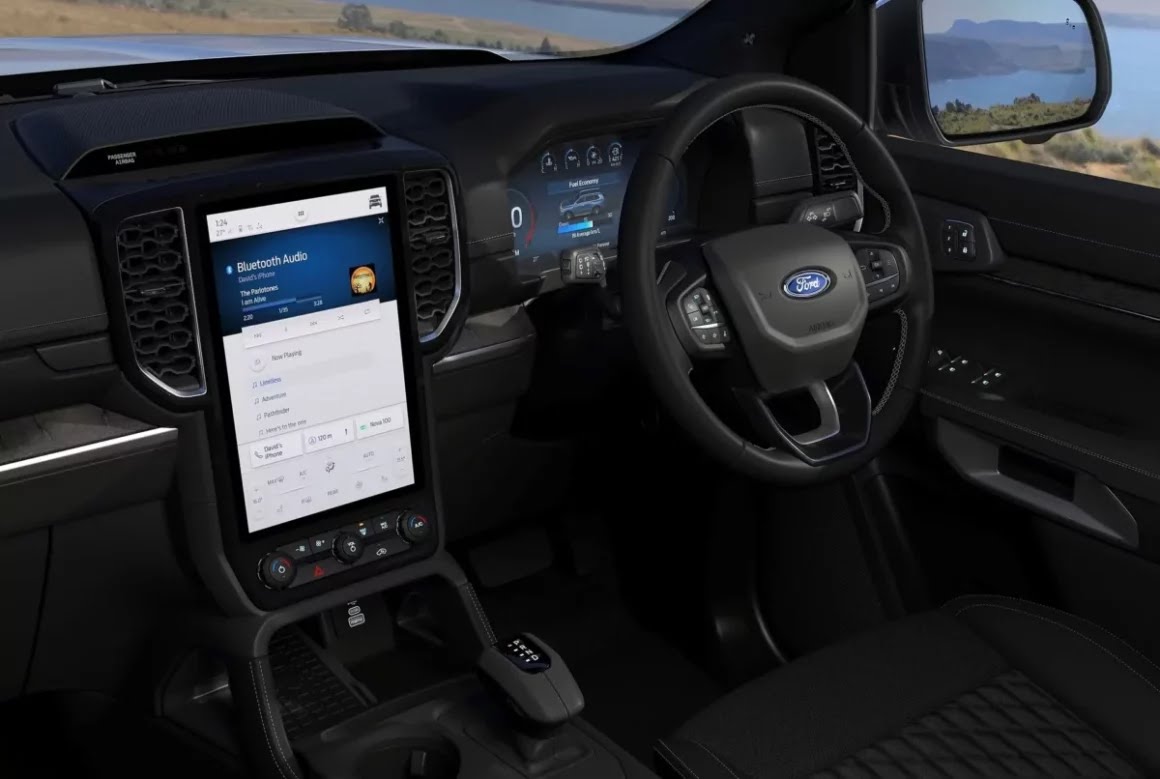 Ford Everest interior.jpg 1160x779 1 O Ford Everest, SUV derivado da picape Ranger, pode ser uma das dez novidades que a Ford planeja lançar no Brasil em 2025