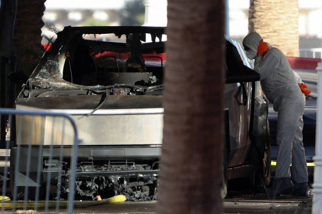 Tesla Cybertruck explode em Las Vegas: Explosivos na caçamba causam incidente