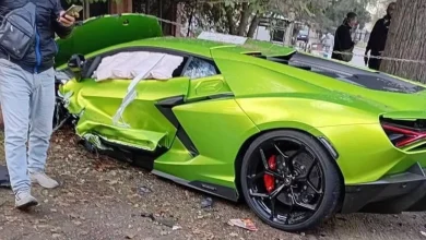 Lamborghini Revuelto é destruída em acidente antes de ser entregue ao dono no Líbano