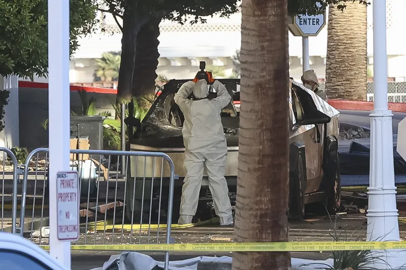 Tesla Cybertruck explode em Las Vegas: Explosivos na caçamba causam incidente