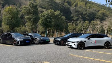 Zeekr 007 GT é testado na China junto a veículos da Porsche e Audi