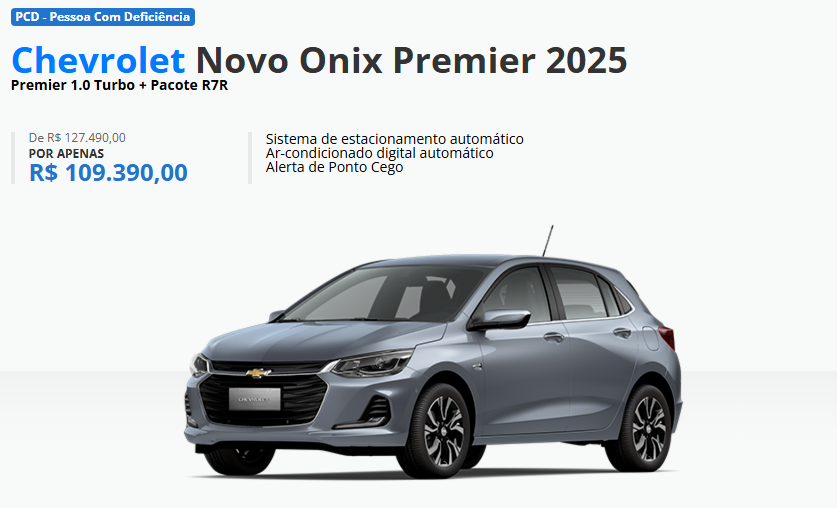 Chevrolet comunica preço do Onix Premier com redução de R$ 18 mil