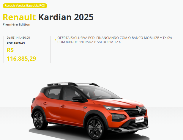 Renault libera Kardian Première Edition em promoção com descontão de R$ 27.604