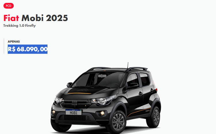 Fiat anuncia Mobi Trekking com uma bolada de desconto de R$ 11.900