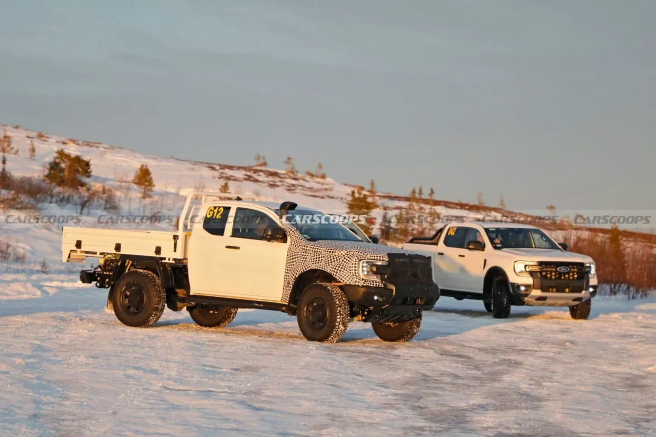 Ford Ranger Super Duty 2026 é flagrada em testes de inverno na Europa