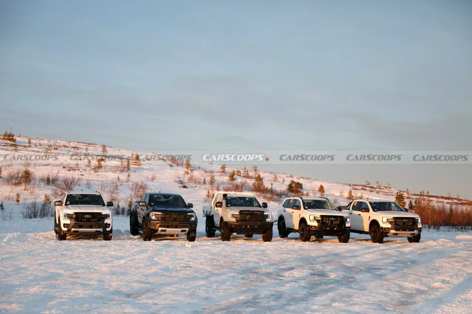 Ford Ranger Super Duty 2026 é flagrada em testes de inverno na Europa