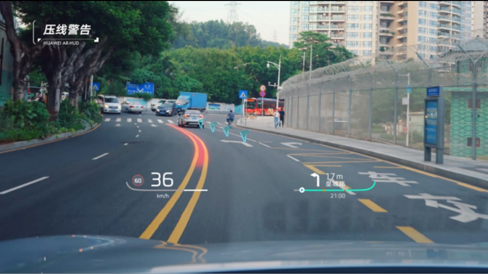 Huawei aprimora head-up display com realidade aumentada XHUD-AR