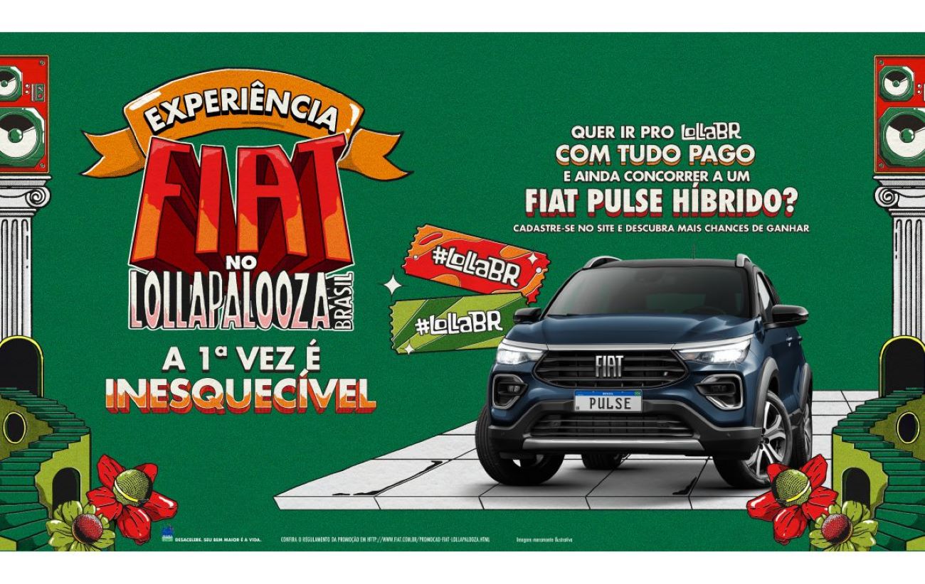 Fiat Pulse Híbrido 0km e ingressos para o Lollapalooza Brasil 2025 são sorteados em promoção