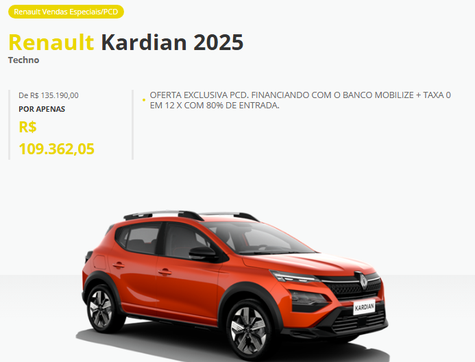 Renault Kardian Techno é liberado em março com mega desconto R$ 25.827 para esvaziar estoque