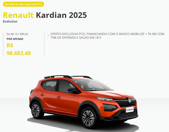 Renault Kardian Evolution AT é anunciado em março com grande desconto de R$ 23.306 para limpar estoque