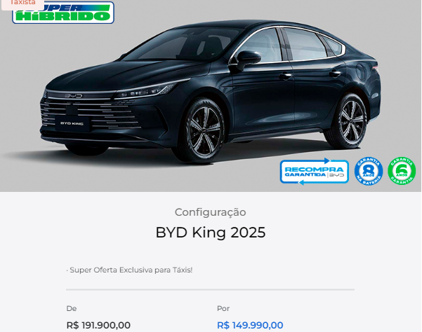 BYD King é liberado com super oferta de até R$ 41.910 de desconto em março