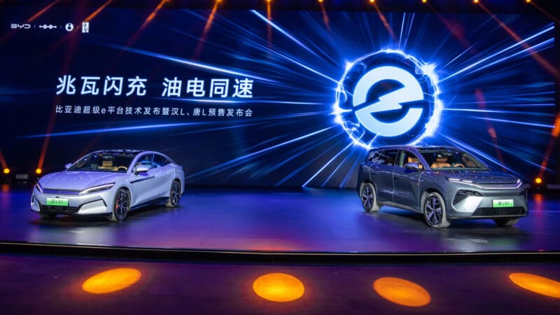 BYD inicia pré-venda dos EVs Han L e Tang L na China