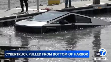 Cybertruck afunda em Porto na Califórnia e desafia promessas de Elon Musk