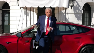 Trump promove Tesla na Casa Branca em meio a críticas a Musk