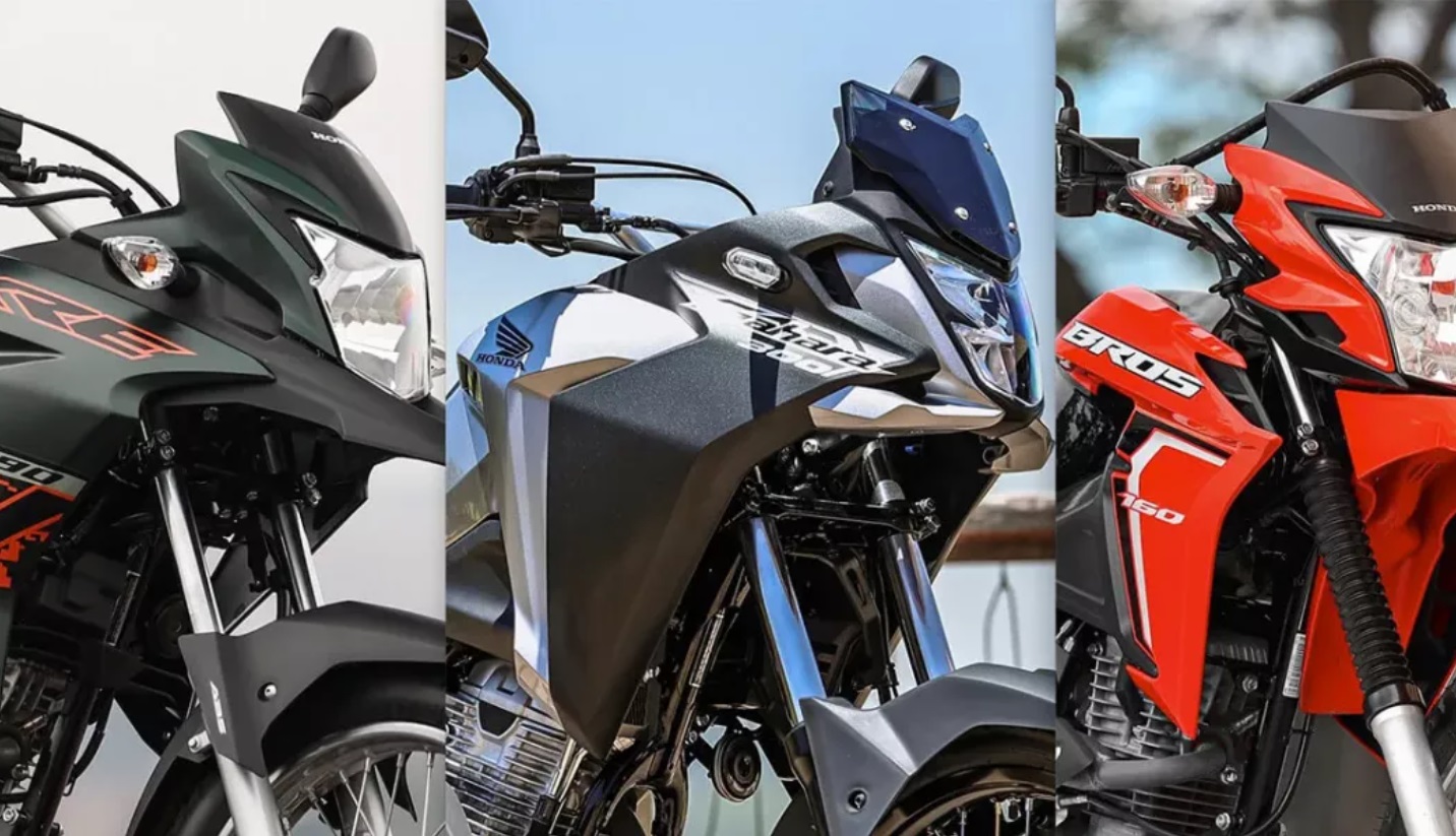 Você quer uma moto estilo Adventure, mas tem dúvidas entre as três ótimas opções oferecidas pela Honda: a prática NXR 160 Bros, a valente XRE 190 ou a novíssima Sahara 300. Chega aqui que traremos detalhes de cada uma para auxiliar em sua escolha.