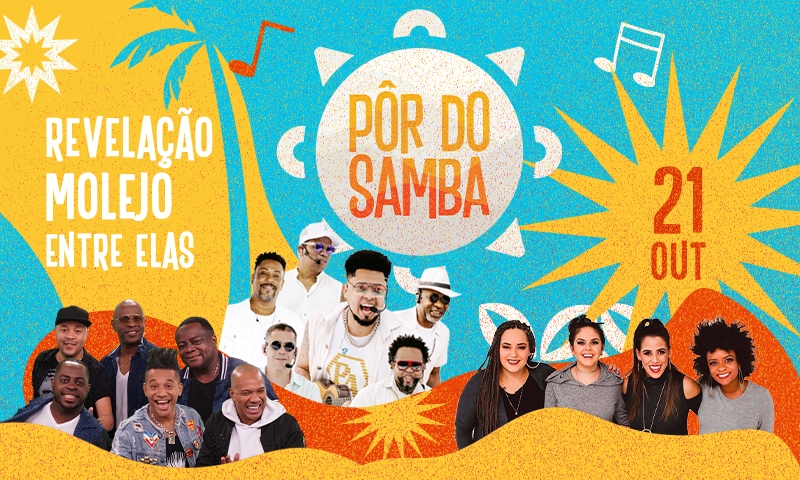 Quarta edição do Pôr do Samba Natal terá Revelação, Molejo e Entre Elas