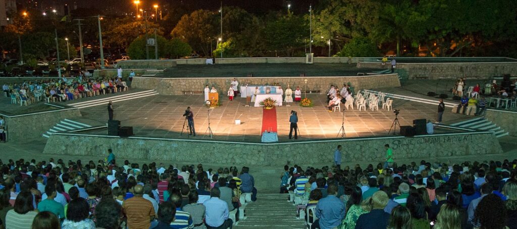 As tradicionais missas no Campus Universitário da UFRN também terão transmissão pela TVU (Foto: Anastácia Vaz)