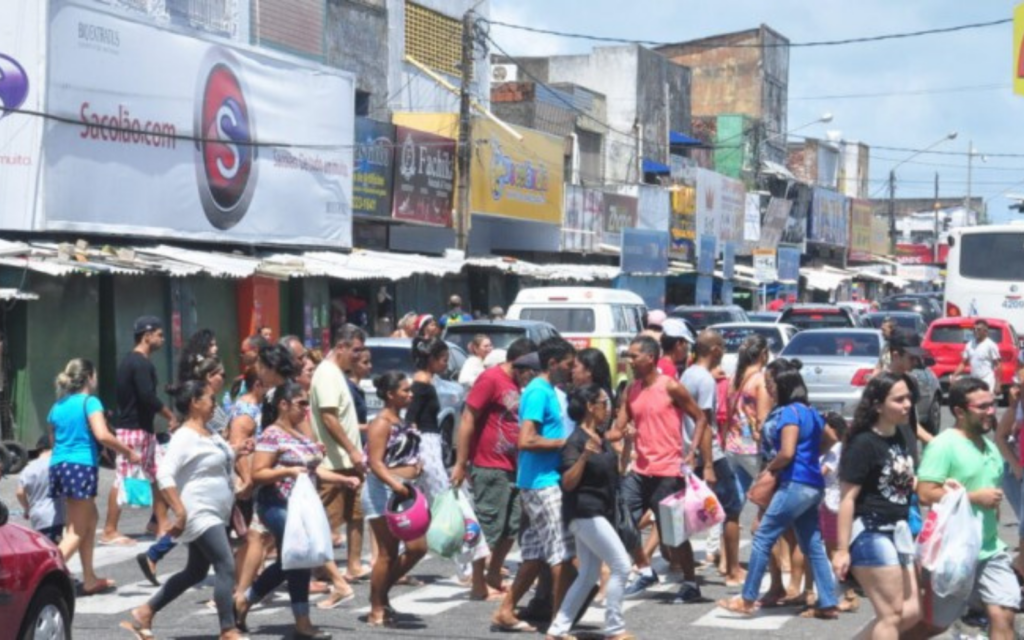 Comércio de rua no Alecrim deverá ser fechado na segunda e terça-feira de Carnaval. (Foto: Divulgação / CDL Natal)