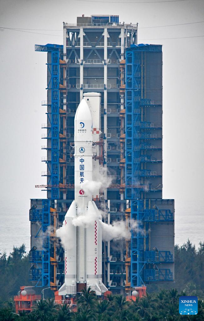 sonda e foguete da china para a lua