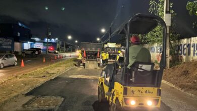 DER conclui fechamento de cratera e libera Avenida Olavo Montenegro