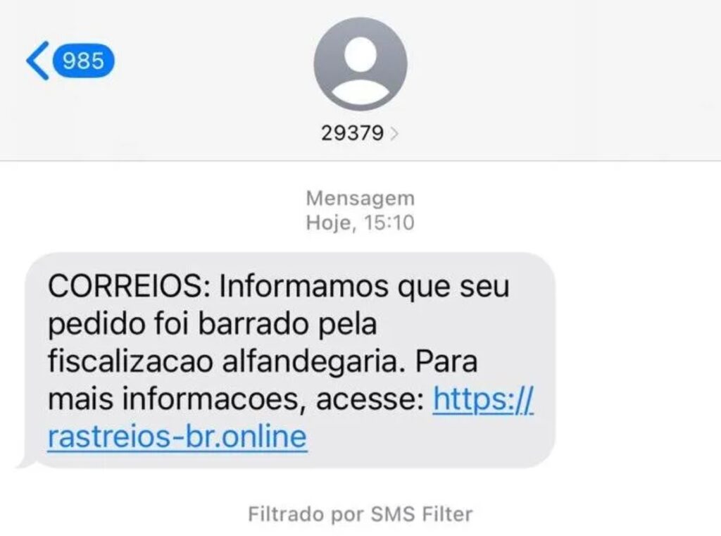 Correios alertam para golpe com link falso de encomenda