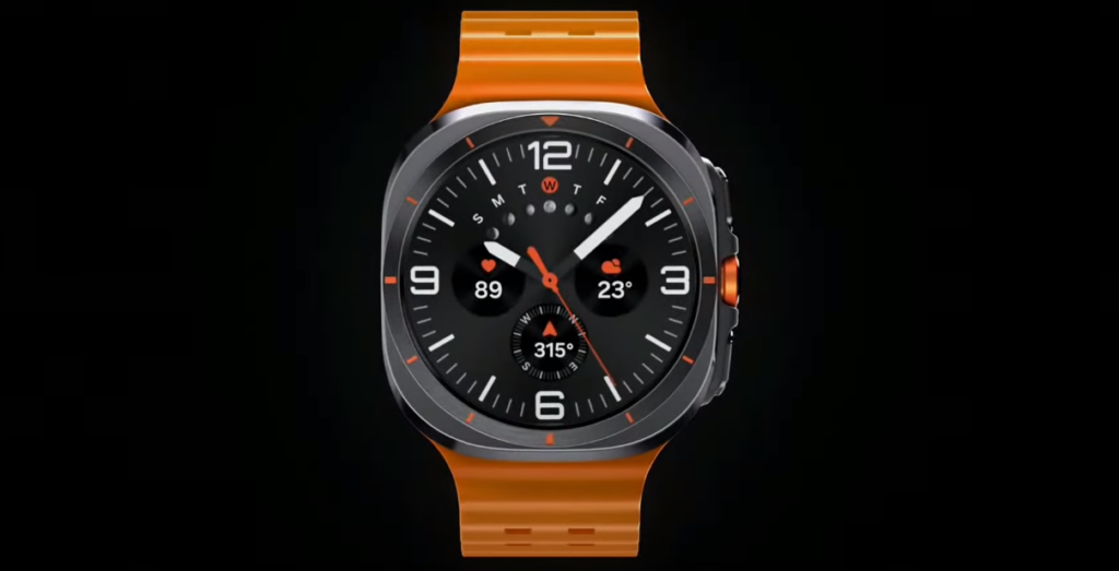 Samsung revela Galaxy Watch Ultra e Watch 7, com resistência extrema, rastreamento avançado de exercícios, e bateria de até 100 horas no modo econômico.