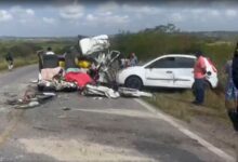 Grave acidente na BR-406 entre Taipu e Ceará-Mirim deixa um morto e dois feridos