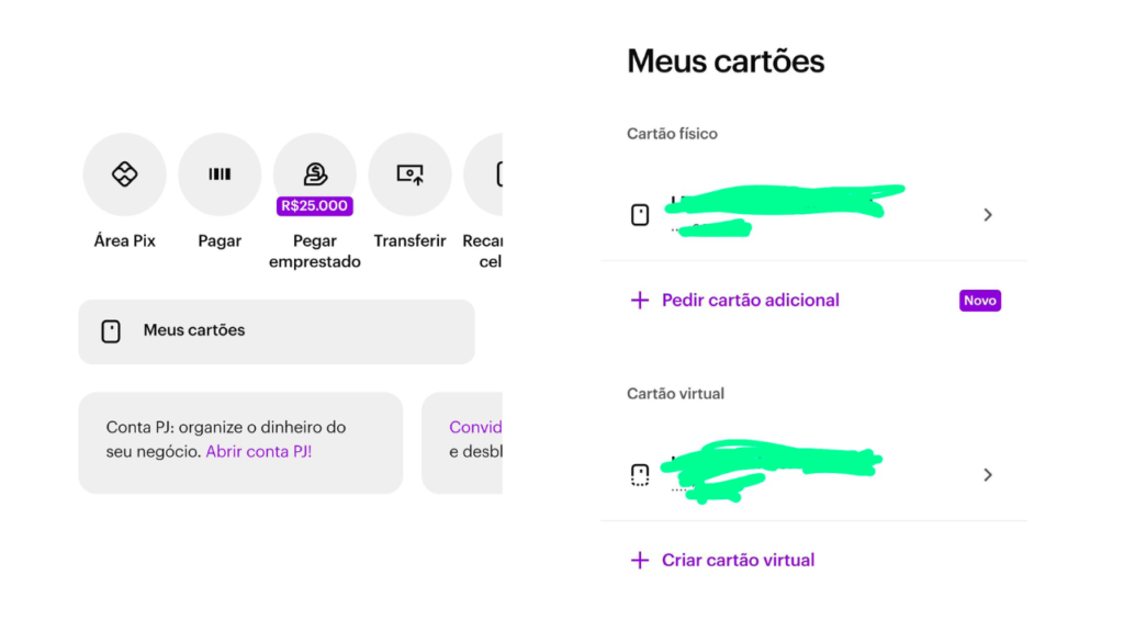 Pedir cartão adicional Nubank 1