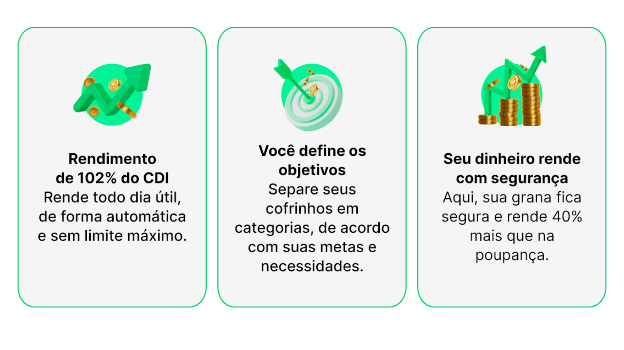 Vantagens cofrinho picpay