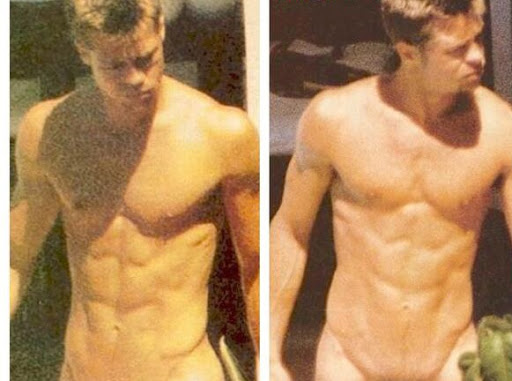 brad pitt nude