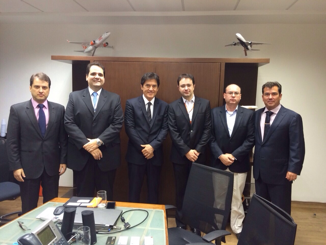 Governador Robinson Faria durante reunião com representantes das companhias aéreas do Brasil que operam no RN. Foto: Ivanízio Ramos 