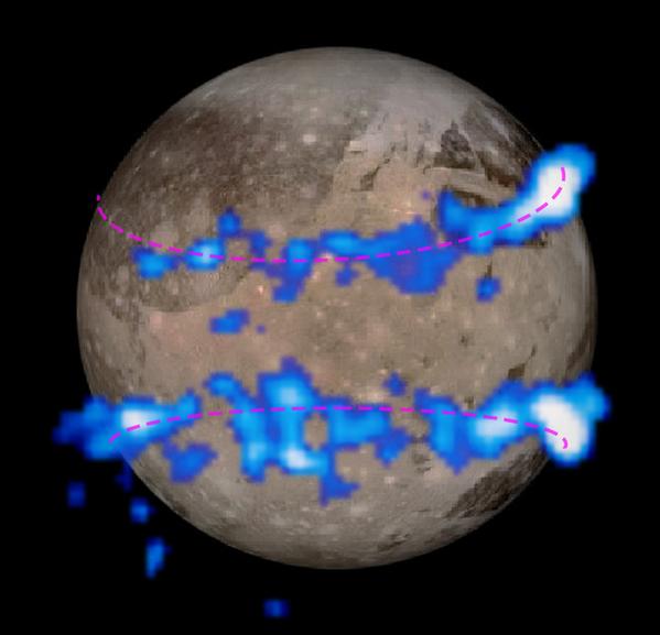 A descoberta aconteceu durante a análise de uma aurora em Júpiter. Foto: Divulgação/Nasa
