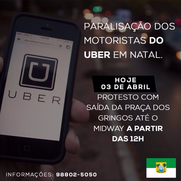 protesto uber natal