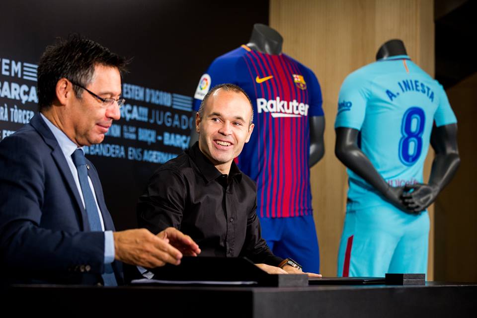 iniesta e bartomeu barcelona